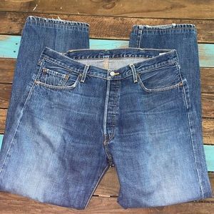 Vintage Levi’s 501 Made in U.S.A. Late 90s-2002 Button Fly Jeans